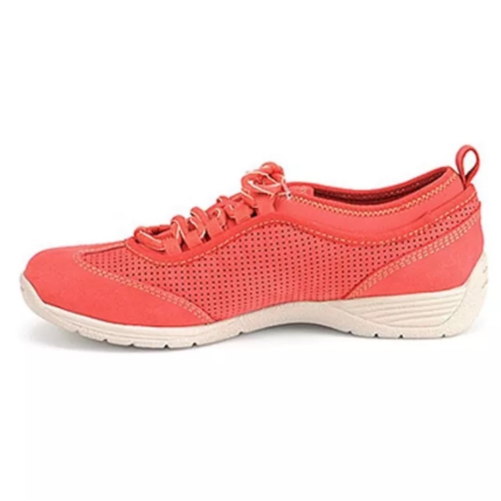 New Women's Softspots Tarin Corallo Red Nubuck & Neoprene Fabric 8W